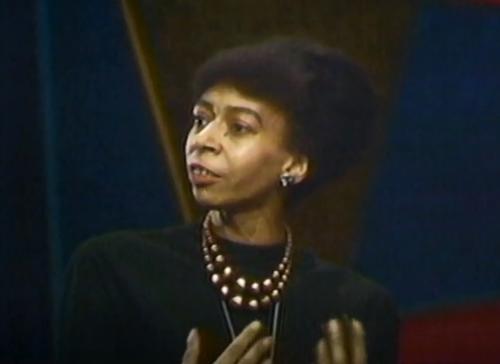 Marion Stokes as a guest on her own program, <i>Input</i>